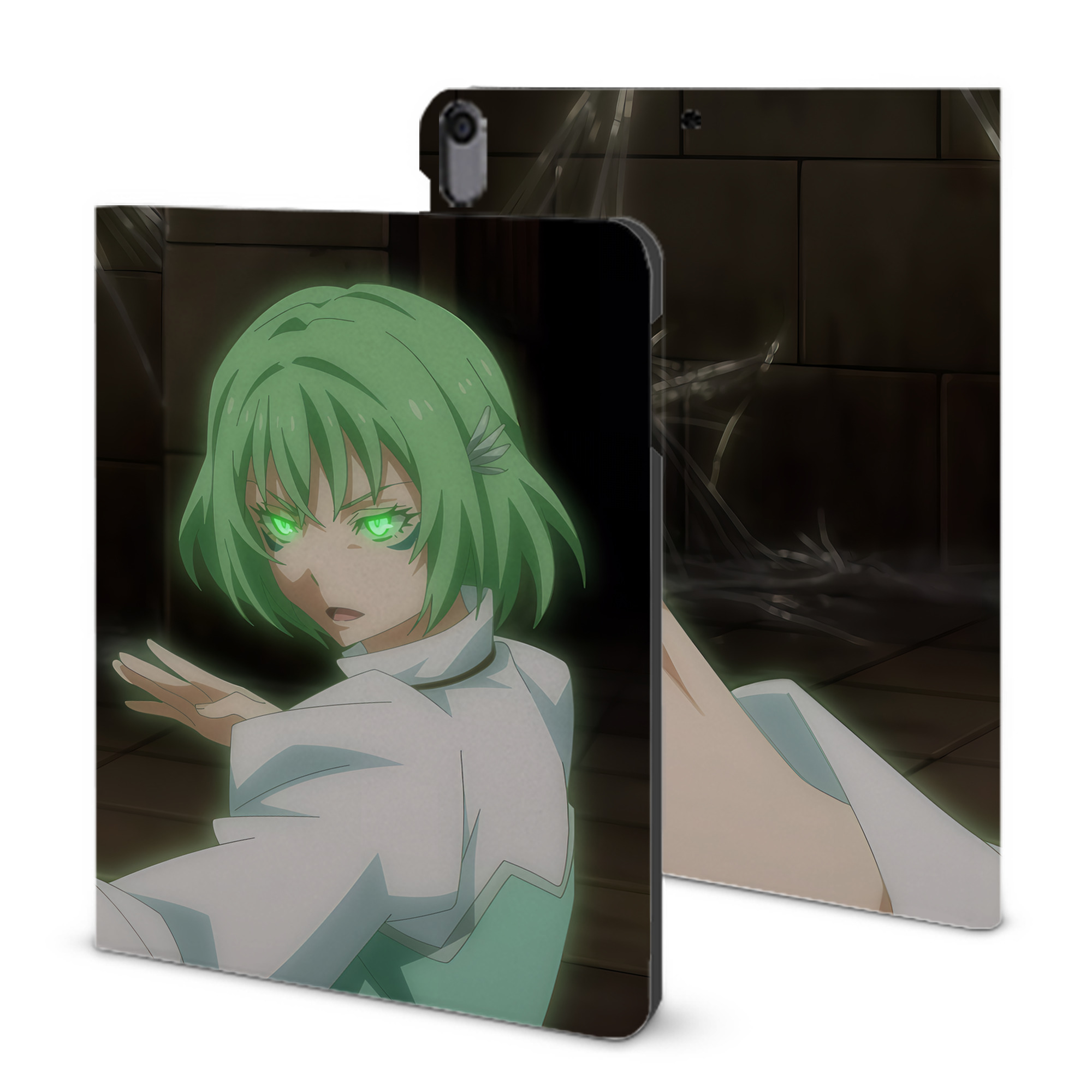 （画像用） 転スラ Regarding Reincarnated to Slime IPad ケース ブック型 PUレザー TPU 耐衝撃 軽量 薄型 ペン収納なし 全面保護 IPad 各モデル対応